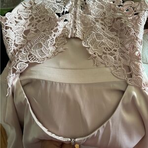 Champagne pink semi-formal dress (knee length)